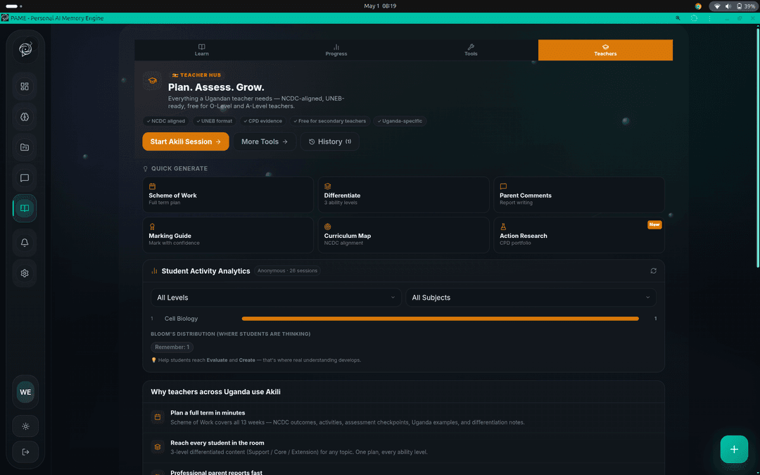 Akili Teacher Hub