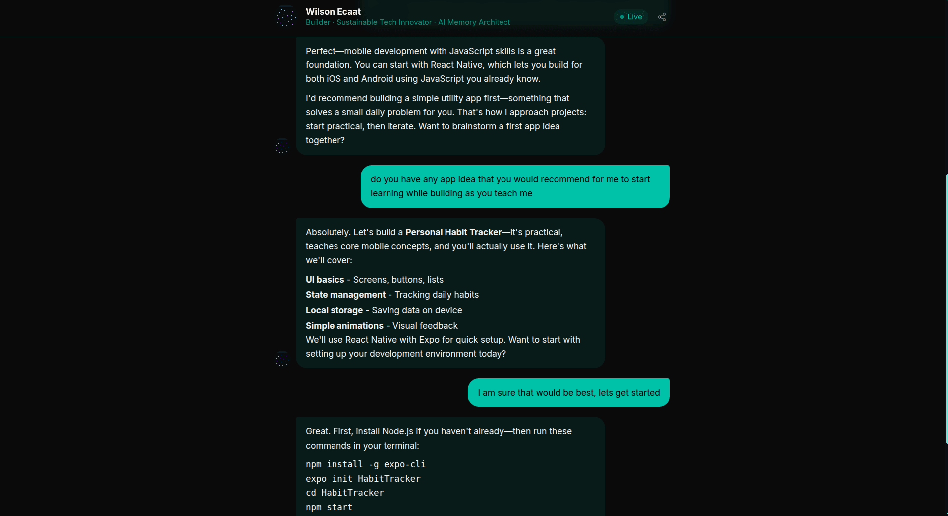 PAME Clone — deeper AI conversation powered by memory